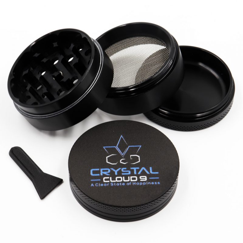 4 Piece 55mm Grinder | Shop Cannabis Accessories Canada Crystal Cloud 9