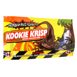 Kookie Krisp THC Chocolate Bar 100mg - Herbivores Edibles