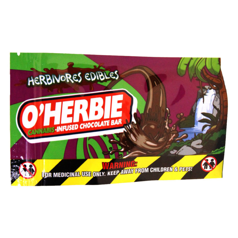 O'Herbie THC Chocolate Bar 100mg - Herbivores Edibles