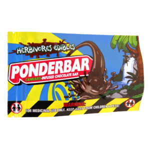 Ponderbar THC Chocolate Bar 100mg - Herbivores Edibles