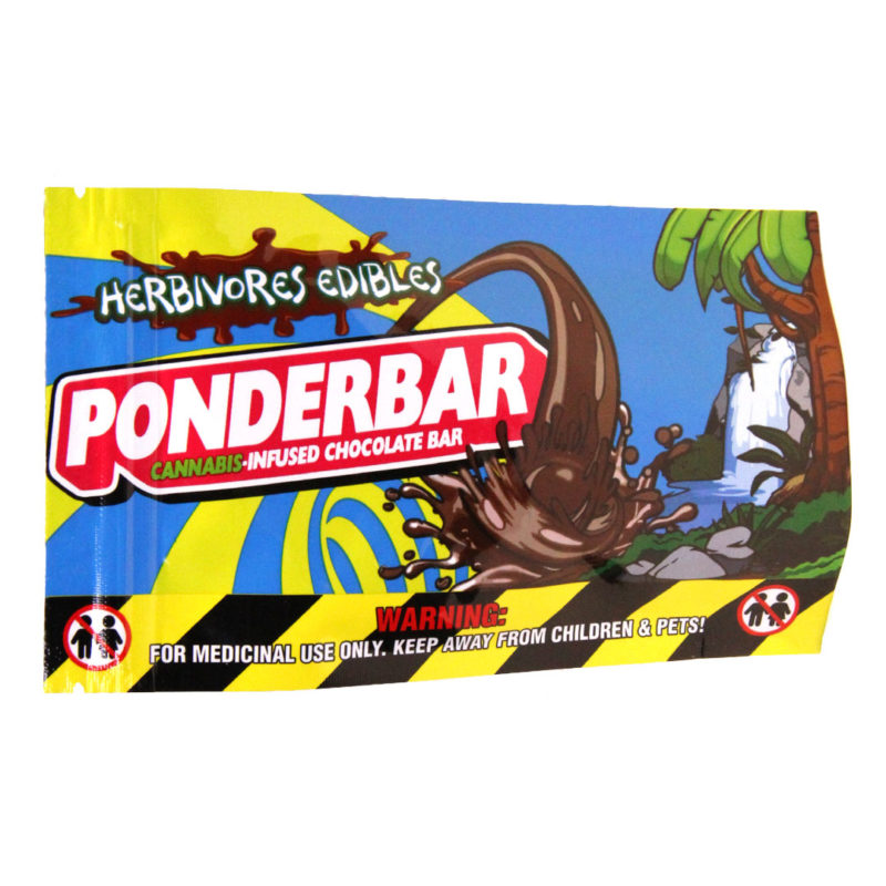 Ponderbar THC Chocolate Bar 100mg - Herbivores Edibles