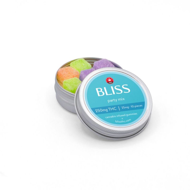 Bliss Party Mix 250mg THC Gummies