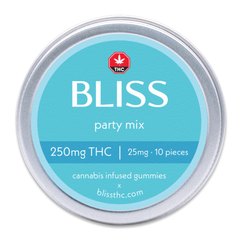 Bliss Party Mix 250mg THC Candies