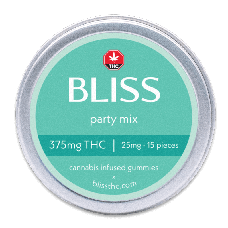 Bliss Party Mix 375mg THC Candy