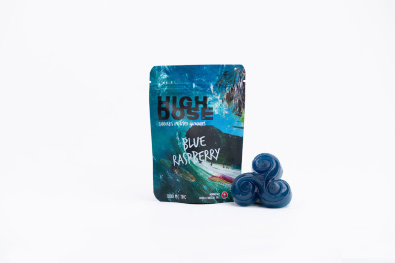 High Dose - Blue Raspberry THC Gummies 1500mg