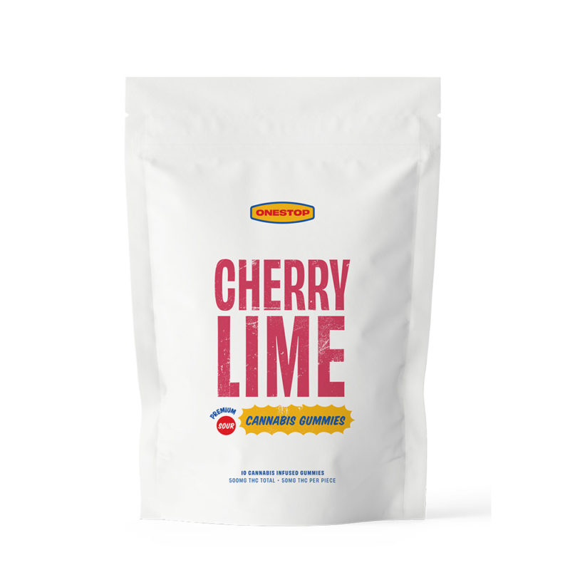 OneStop - Sour Cherry Lime THC Gummies