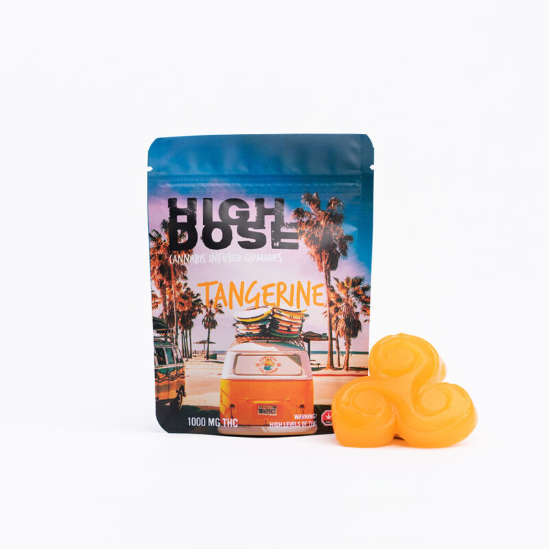 High Dose - Tangerine THC Gummies 1000mg
