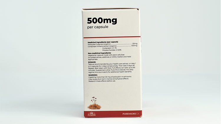 PureMicro Medicinals - Energize Capsules (30) Label