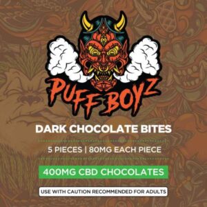 Puff Boyz 400mg CBD Dark Chocolate Bites