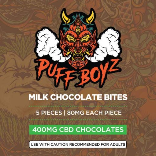 Puff Boyz 400mg CBD Milk Chocolate Bites