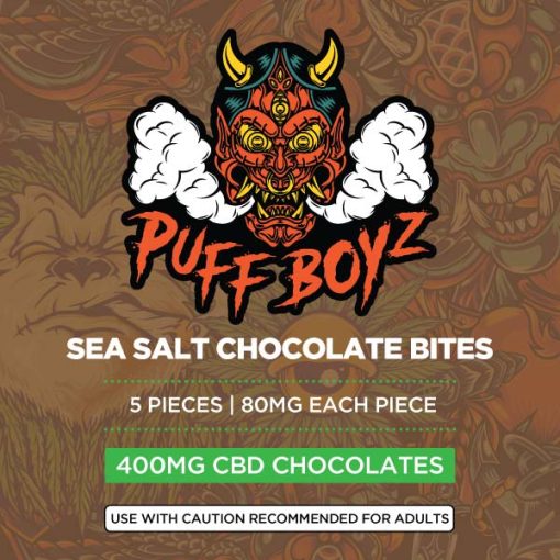 Puff Boyz 400mg CBD Sea Salt Chocolate Bites
