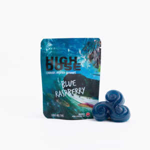 High Dose - Blue Raspberry THC Gummies 1000mg
