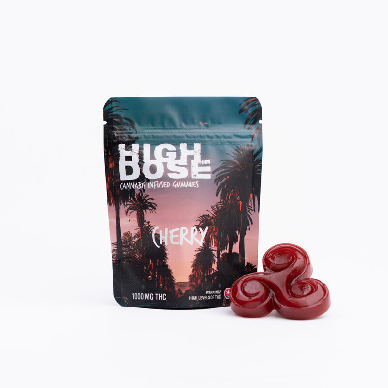 High Dose - Cherry THC Gummies 1000mg