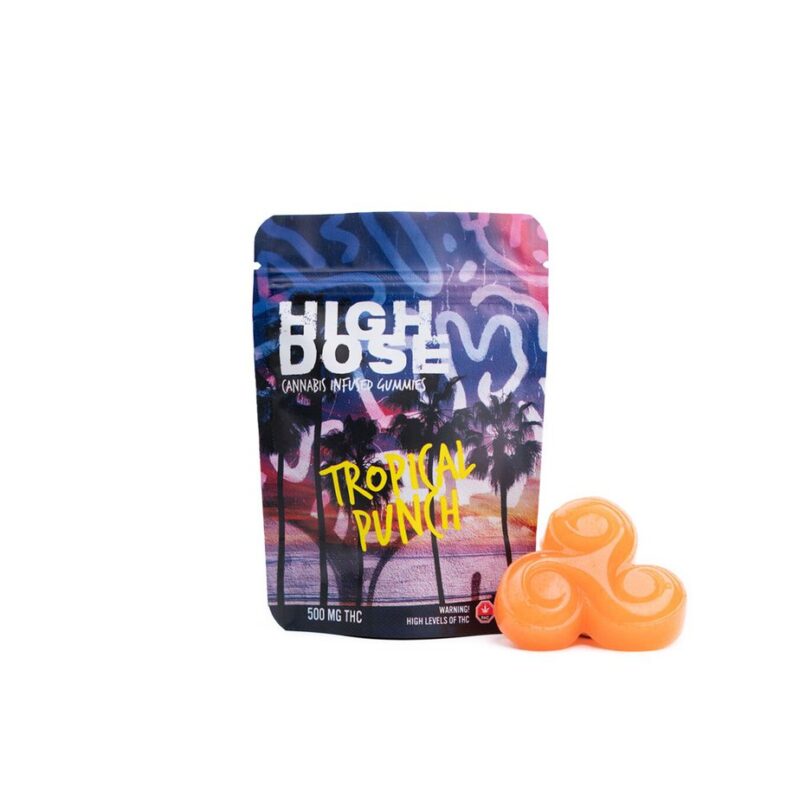 High Dose - Tropical Punch THC Gummies 500mg