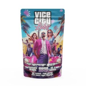 Vice City Labs 500mg MDMA Blue Raspberry Lemonade Gummies