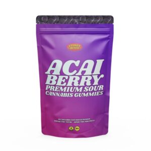 Discover the unique flavors and potent effects of Acai Berry THC Gummies 500mg from Stoney Bites.