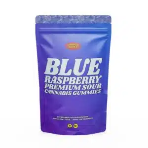 Blue Raspberry THC Gummies 500mg from Stoney Bites