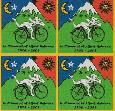 LSD Blotter Tabs - Bicycle Day 100ug 1 LSD Blotter Tabs – Bicycle Day 100ug